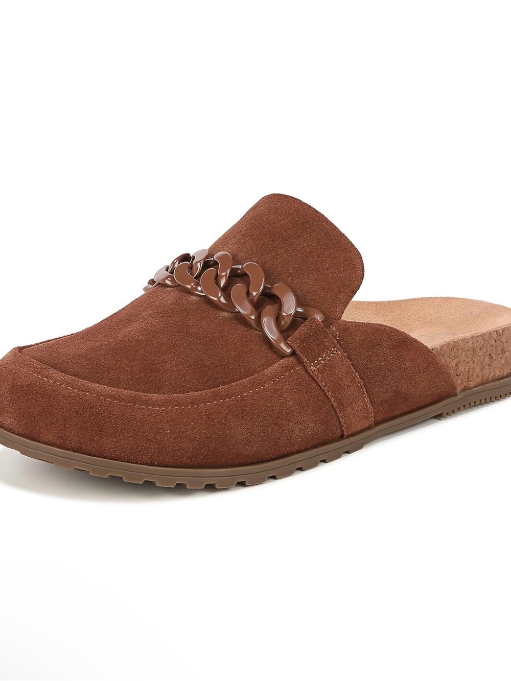 Vionic Women's Brown Suede Georgie Mule Clogs